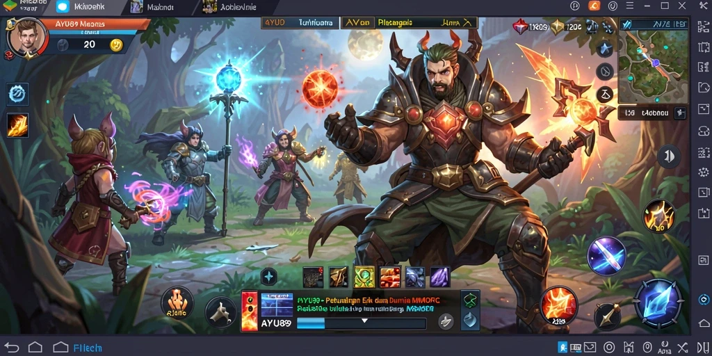 Tampilan gameplay AYU89 yang mendebarkan dalam dunia MMORPG.