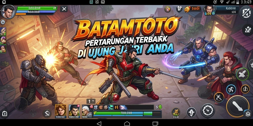Tampilan gameplay seru dengan pertarungan mendebarkan.