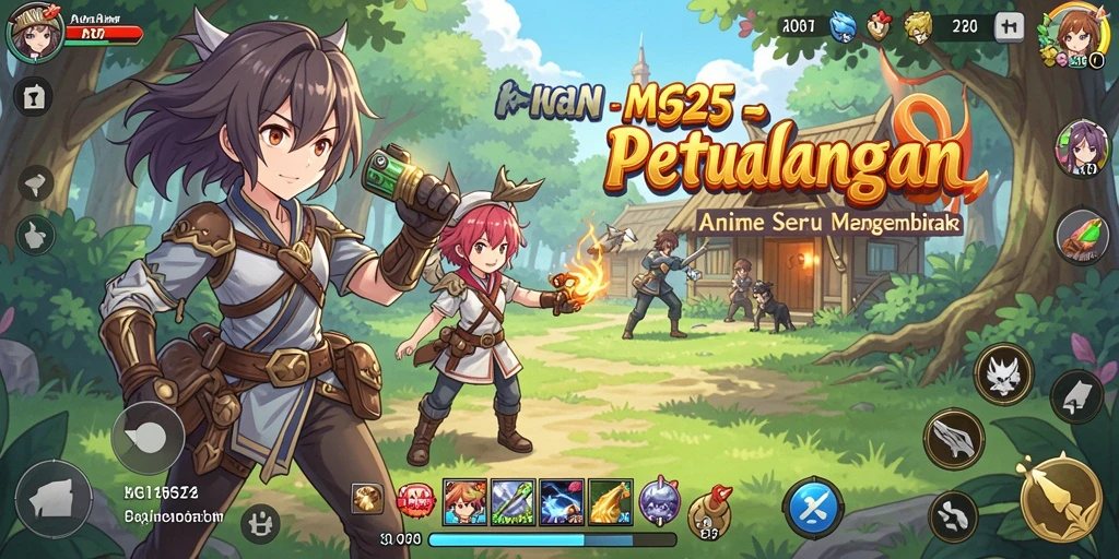 Tampilan menarik dari gameplay MG525 dengan karakter Anime.