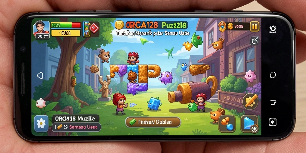 Gameplay seru ORCA128 dengan berbagai tantangan puzzle.