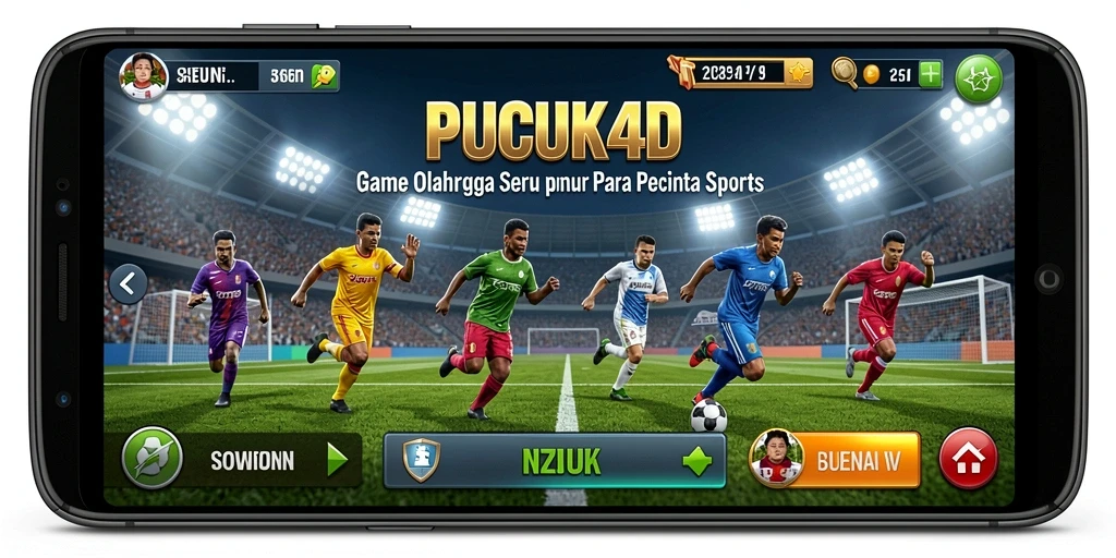 Tampilan gameplay PUCUK4D yang menarik dan penuh aksi olahraga.