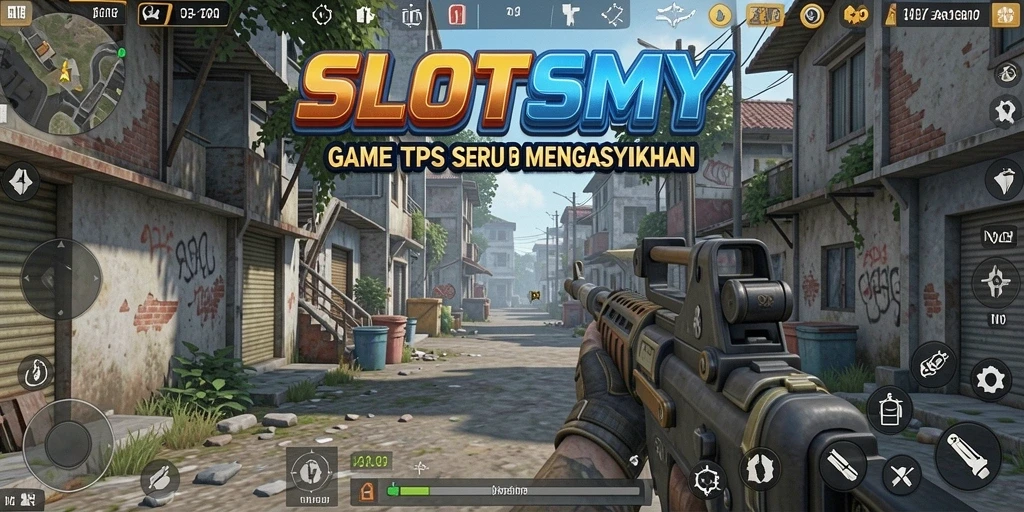 Screenshot gameplay SLOTSMY menampilkan aksi mendebarkan dari misi TPS.