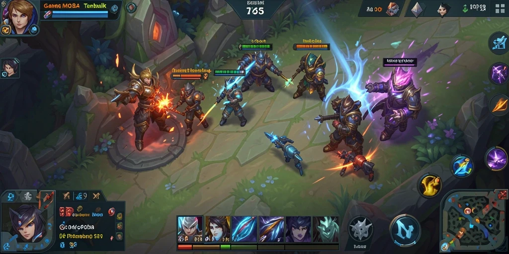 Tampilan seru aksi pertarungan dalam game MOBA SOBATGAMING.