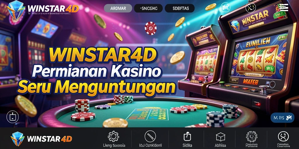 Tangkapan layar gameplay WINSTAR4D yang menunjukkan suasana kasino yang menarik.