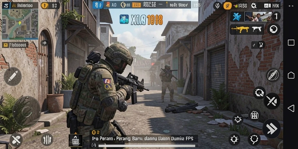 Gameplay mendebarkan X168 yang memikat di medan perang FPS.